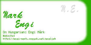 mark engi business card